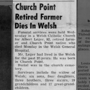 Church Point retired farmer dies in Welsh